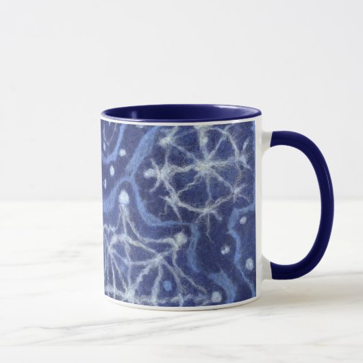 Mug Snowfall Snowflakes Snow Flakes Flurier Nouvel an (Droite)
