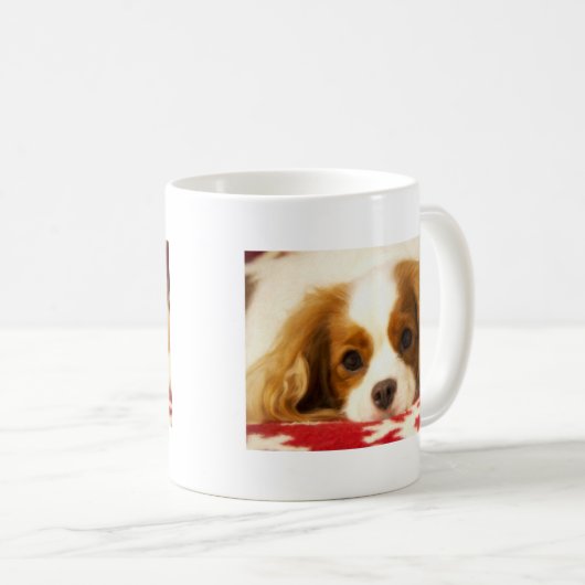 Mug Snowflake Cavalier King Charles Spaniel (Devant droit)