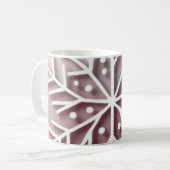 Mug Snowflake Ornament Icon – Winter Holiday Design  (Devant gauche)
