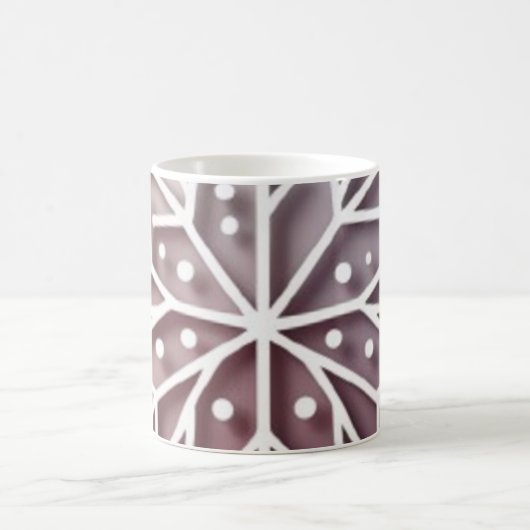 Mug Snowflake Ornament Icon – Winter Holiday Design  (Centre)