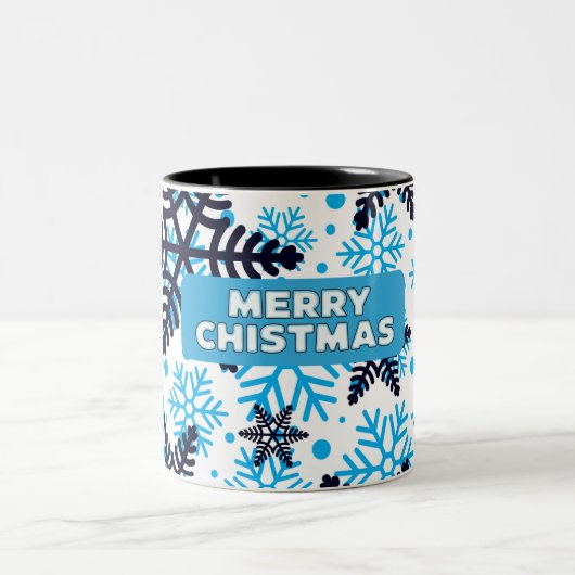 Mug Snowflake Pattern with Merry Christm (Centre)