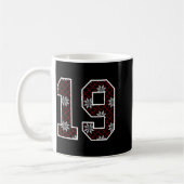 Mug Snowflake Ugly Christmas Number 19 Uniform #19 Jer (Gauche)