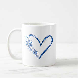 Mug Snowflakes et Heart Winter & Christmas