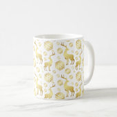 Mug Snowflakes et rennes de Noël (Devant droit)