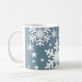 Mug Snowflakes et Stars Mug, Bleu (Gauche)