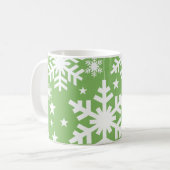 Mug Snowflakes et Stars Mug, Vert (Devant gauche)