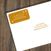 Mug Snowflakes Joyeuses Vacances Golden Jaune Monogram