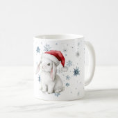 Mug Snowflakes Let it snow Bunny Christmas Hat (Devant droit)