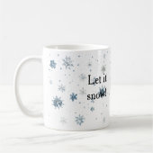 Mug Snowflakes Let it snow Bunny Christmas Hat (Gauche)
