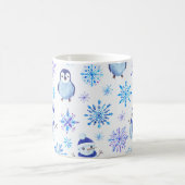 Mug Snowflakes, Snowmen et Pingouins de Noël (Centre)