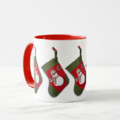 Mug Snowman Accroche Les Bas De Noël Tout Autour (Devant gauche)