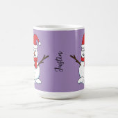 Mug Snowman avec Bonnet rouge et Écharpe (Centre)