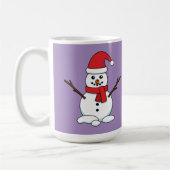 Mug Snowman avec Bonnet rouge et Écharpe (Gauche)