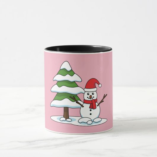 Mug Snowman avec Snowman Pine Tree (Centre)