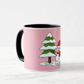 Mug Snowman avec Snowman Pine Tree (Devant gauche)