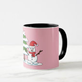 Mug Snowman avec Snowman Pine Tree (Devant droit)
