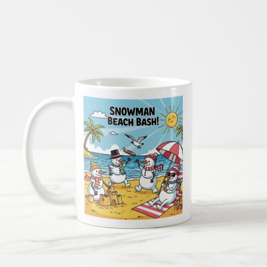 Mug Snowman Beach Bash (Gauche)