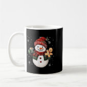 Mug Snowman Beanie Coffee Latte Ginggerbread Merry Chr (Gauche)