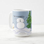 Mug Snowman Besoin D'Aide Drôle (Devant gauche)