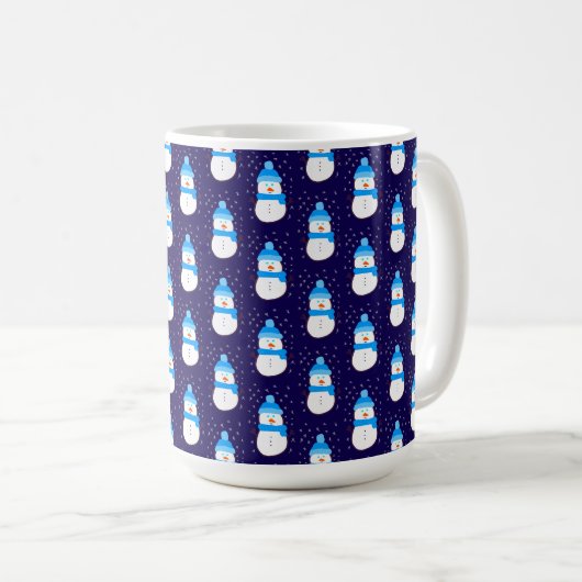 Mug Snowman bleu dans Flurry (Devant droit)