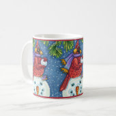 MUG SNOWMAN BODYGUARD, CHRISTMAS CARDINAL REDBIRD (Devant gauche)
