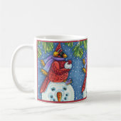 MUG SNOWMAN BODYGUARD, CHRISTMAS CARDINAL REDBIRD (Gauche)