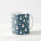 Mug Snowman Cats Motif de vacances (Devant droit)