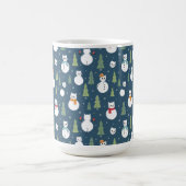 Mug Snowman Cats Motif de vacances (Centre)