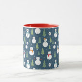 Mug Snowman Cats Motif de vacances (Centre)