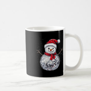 Mug Snowman Christmas Retro Santa Hat Disco Ball Match