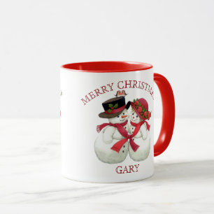 Mug Snowman Couple - Joyeux Noël