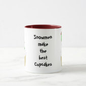 Mug Snowman Cupcake Avec Dit (Centre)