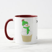 Mug Snowman Cupcake Avec Dit (Gauche)