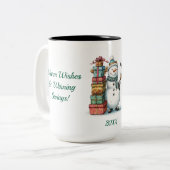Mug Snowman - Dessin original (Devant gauche)