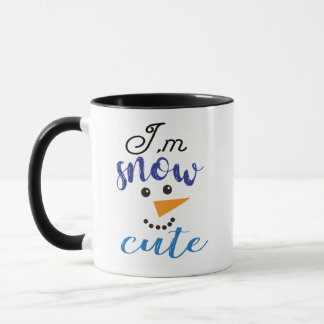 Mug Snowman d'hiver Je suis Snow mignonne cadeau drôle
