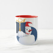 Mug Snowman donne un cadeau... (Centre)