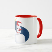 Mug Snowman donne un cadeau... (Devant droit)