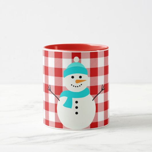 Mug Snowman en plaid (Centre)