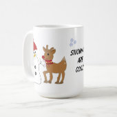 Mug Snowman et un renne (Devant gauche)