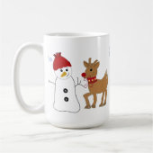 Mug Snowman et un renne (Gauche)