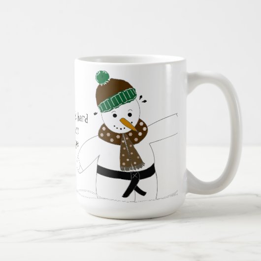 Mug Snowman faisant des arts martiaux (Droite)