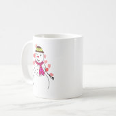 Mug Snowman Little Girl In Love (Devant gauche)