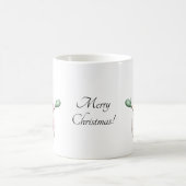 Mug Snowman mignon en rose violet et vert (Centre)