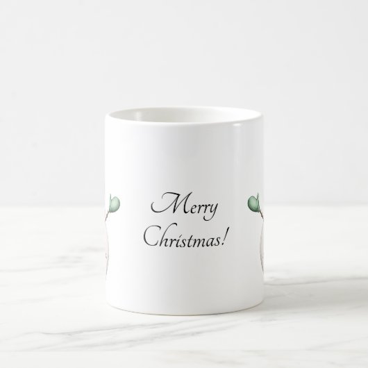 Mug Snowman mignon en rose violet et vert (Centre)