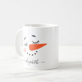 Mug Snowman personnalisé (Devant gauche)
