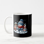 Mug Snowman Reading Books Lovers Librarian Bookworm Ch (Gauche)