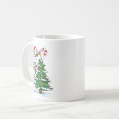 Mug Snowman Snowflake, Merry Christmas Tree, Xmas Holi (Devant gauche)