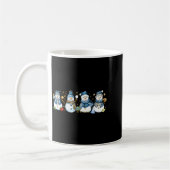 Mug Snowman Teacher Winter Leopard Clroom Cute Blue St (Gauche)