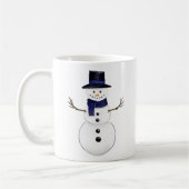 Mug Snowman with Blue Scarf and Matching Hat (Gauche)