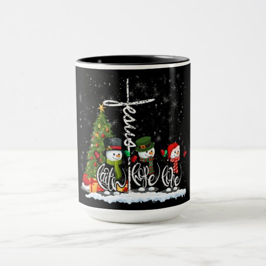 Mug Snowmen Beneath the Tree: A Christmas Message (Centre)